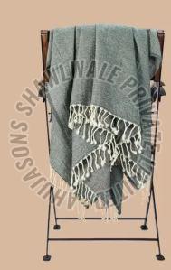 Grey Woolen Throw