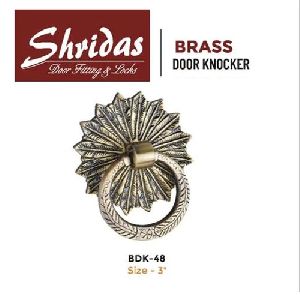 Brass Door Knocker, Color : Golden 3''