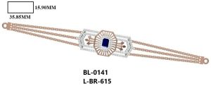 L-BR-615 Ladies Gold Bracelet