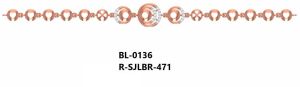 R-SJLBR-471 Ladies Rose Gold Bracelet