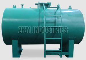 Mild Steel Horizontal Cylindrical Storage Tank