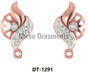DT-1291 Ladies Rose Gold Earring