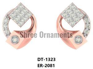 ER-2081 Ladies Rose Gold Earring