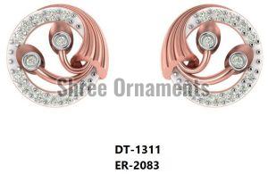 ER-2083 Ladies Rose Gold Earring