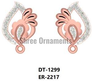 ER-2217 Ladies Rose Gold Earring