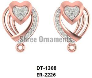 ER-2226 Ladies Rose Gold Earring