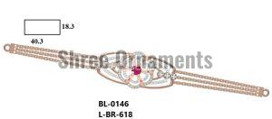 L-BR-618 Ladies Gold Bracelet