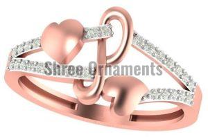 M-PLR-3934 Ladies Rose Gold Ring
