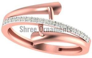 M-PLR-3942 Ladies Rose Gold Ring