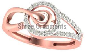 M-PLR-3943 Ladies Rose Gold Ring