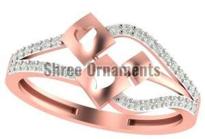 M-PLR-3947 Ladies Rose Gold Ring