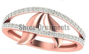 M-PLR-3957 Ladies Rose Gold Ring