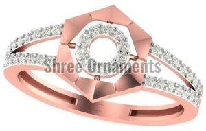 M-PLR-3977 Ladies Rose Gold Ring