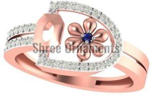 M-PLR-3983 Ladies Rose Gold Ring