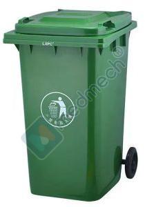 10 Litre Green Plastic Dustbin