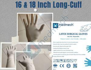 Disposable Long Cuff Latex Surgical Gloves