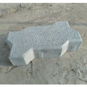 60mm Grey Cement Zig Zag Paver Block