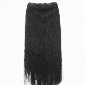 Black Volumizer Real Human Clip Hair Extension