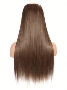 Straight Brown Synthetic Hair Wig, Brand Name : Neaama
