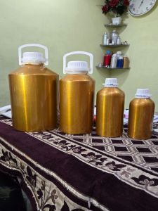 Golden Finish Aluminum  Agro Chemical Bottle