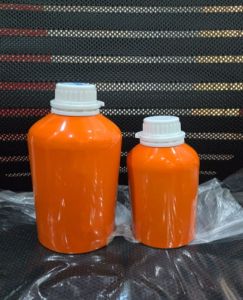 High-grade Steel Orange Coated Aluminum Bottle