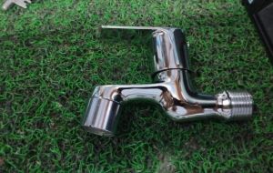 Brass Bib Cock Chrome Utility Tap