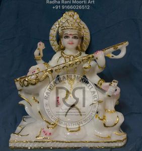 Marble Saraswati Idol