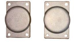 Power Coated Aluminium End Cap Pressure Die Casting, Color : Metallic