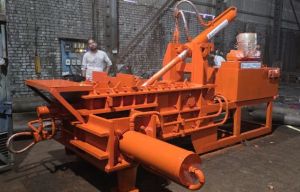 Semi Automatic Scrap Baling Hydraulic Press, Power Source : 3 Phase