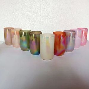 Holographic U Glass Candle Jar
