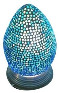 Sky Blue Mosaic Glass Table Lamp