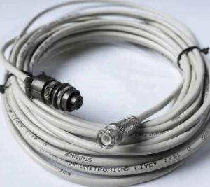 Copper Two-Core Shielded Vibration Sensor Cable, Color : White