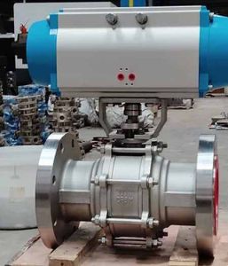 3 PC Pneumatic Design Floating Ball Valve