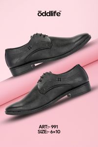 Synthetic Leather Mens Black Derby Premium Lace-Up Shoes