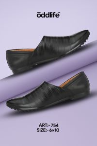 Mens Black Nagra Vertical Stitch Slip-On Shoes