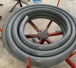 Coated Grey PVC Suction Hose Pipe, Pressure : Medium