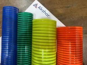 Coated Multicolor PVC Suction Hose Pipe, Pressure : Medium