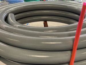 Coated PVC Light Duty Suction Hose Pipe, Color : Grey