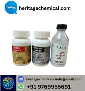 Red and Black MS Powder with T2 Gel