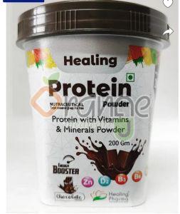 200gm Chocolate Protein Powder, Color : Brown, Brand Name : Healing