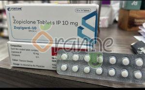 Zopigard Zopiclone 10mg Tablets, Packaging Type : Strips