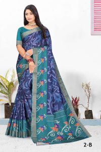 Ladies Casual Wear Floral Print Printed Saree