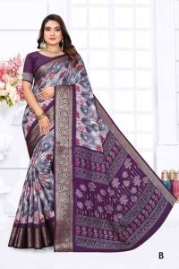 Ladies Casual Wear Printed Saree