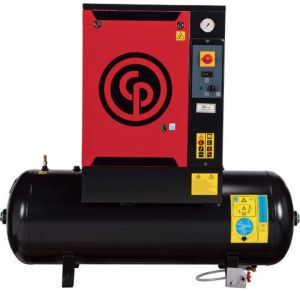 Steel Chicago Pneumatic Screw Air Compressor, Power Source : Electric