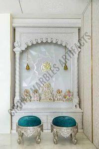 Marble Pooja Mandir, Color : White
