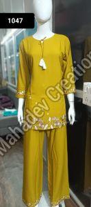 Female Celebration Style Tassel Kurta Set