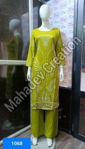 Female Ethnic Function Floral Palazzo Set