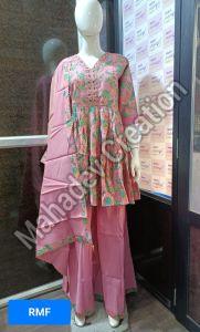 Ladies Ethnic Wear Floral Kurta Set