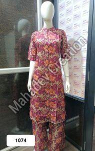 Ladies Ethnic Wear Floral Tunic Set
