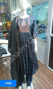 Lady Celebration Wear Floral Suit